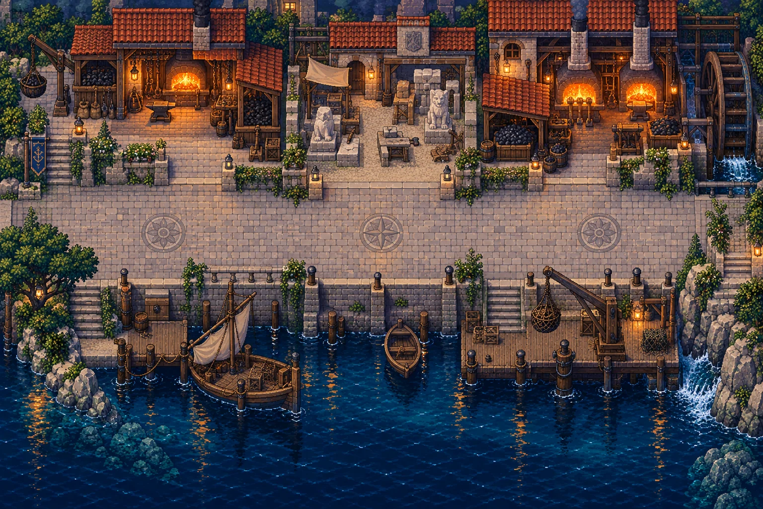 The Forge island landscape