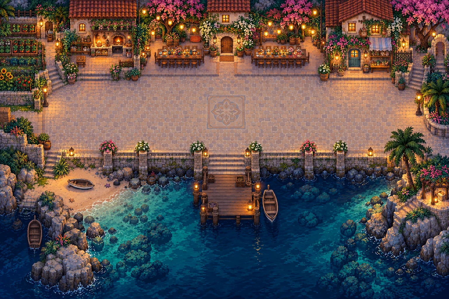 The Hearth island landscape