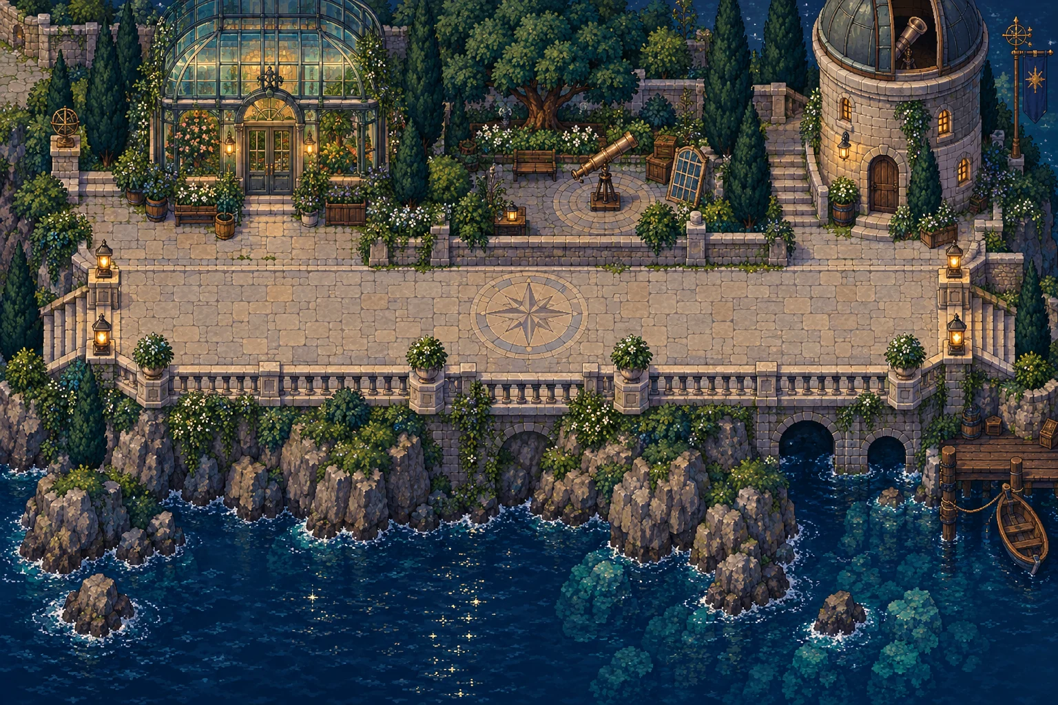 The Sight island landscape