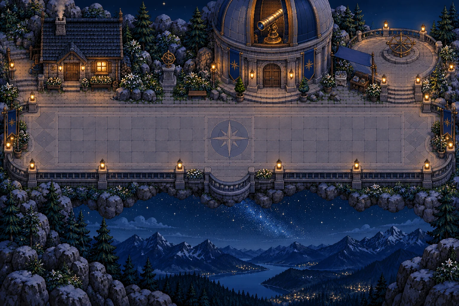 The Summit island landscape