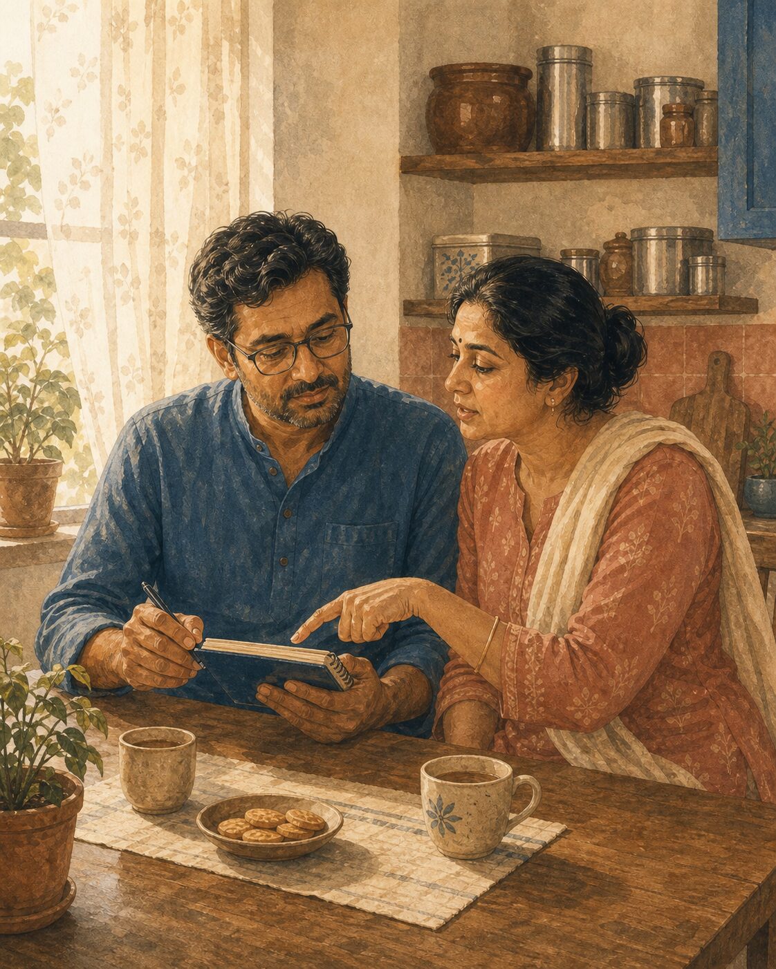 Anjali and Rohan, one calendar and a problem they share instead of trade.
