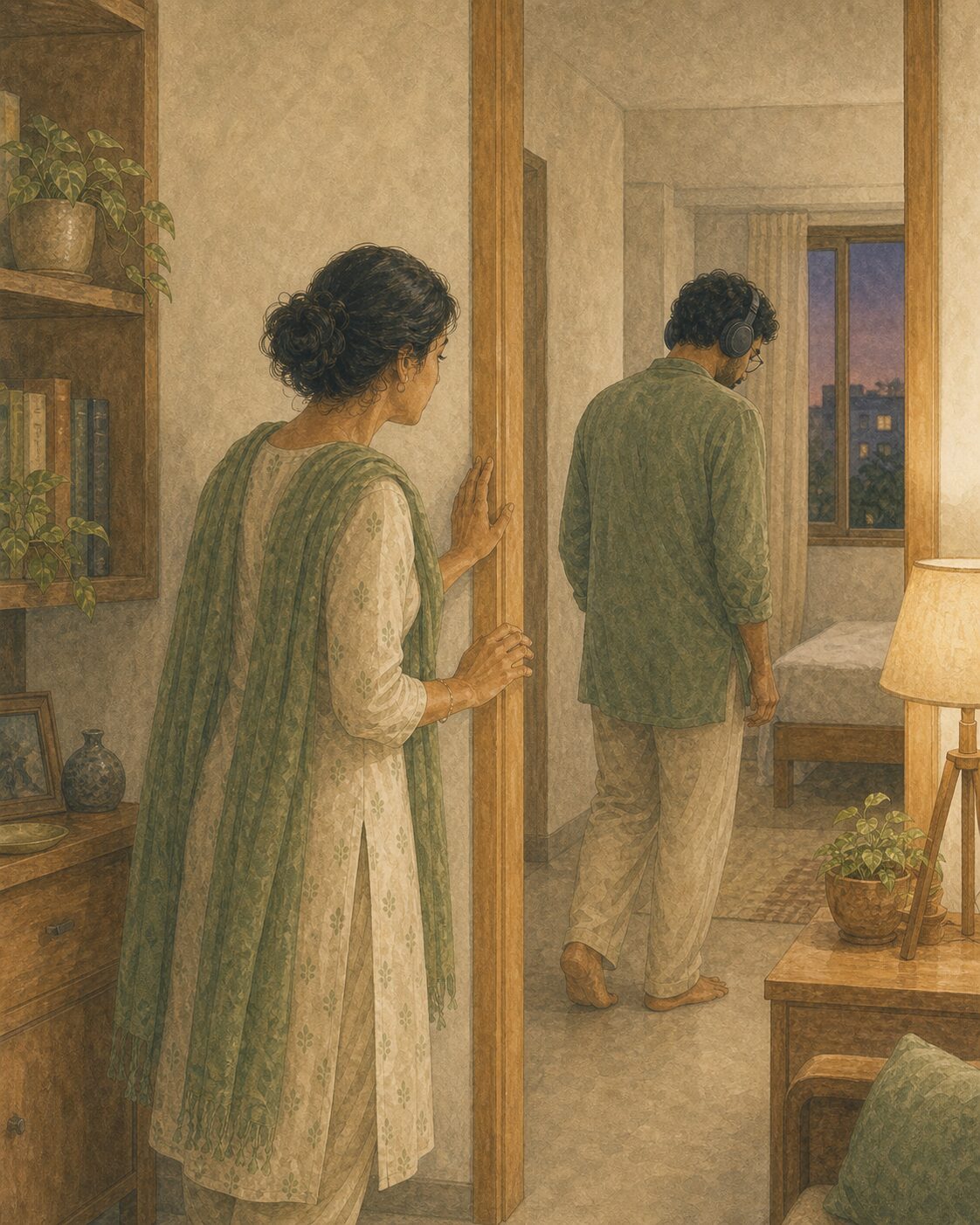 The same evening, felt two different ways.