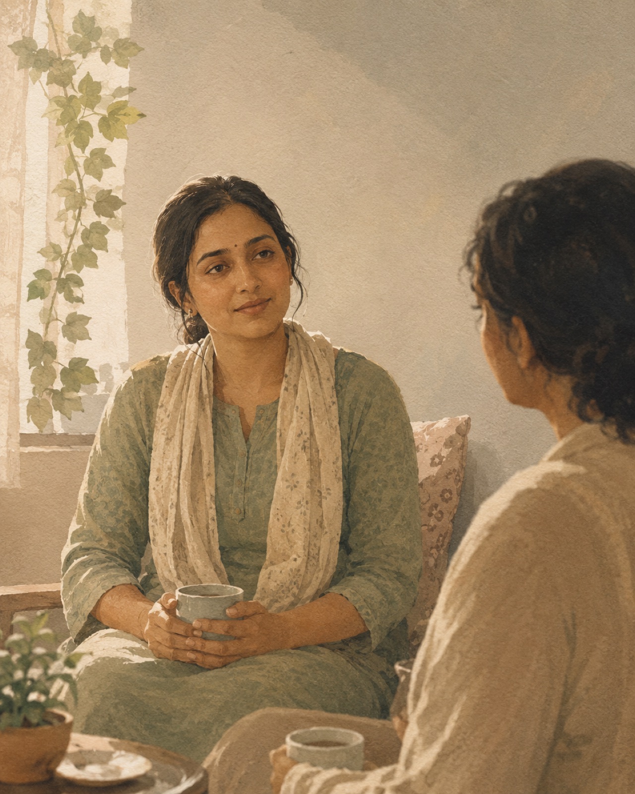 ಮೀರಾ, ಬೀಗವನ್ನ ಸುಮ್ಮನೆ ಬಿಡೋದನ್ನ ಕಲಿಯ್ತಿರೋದು.