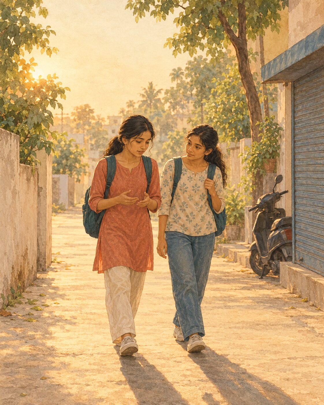 मीरा, अपनी एक दोस्त को असली बात बताते हुए।