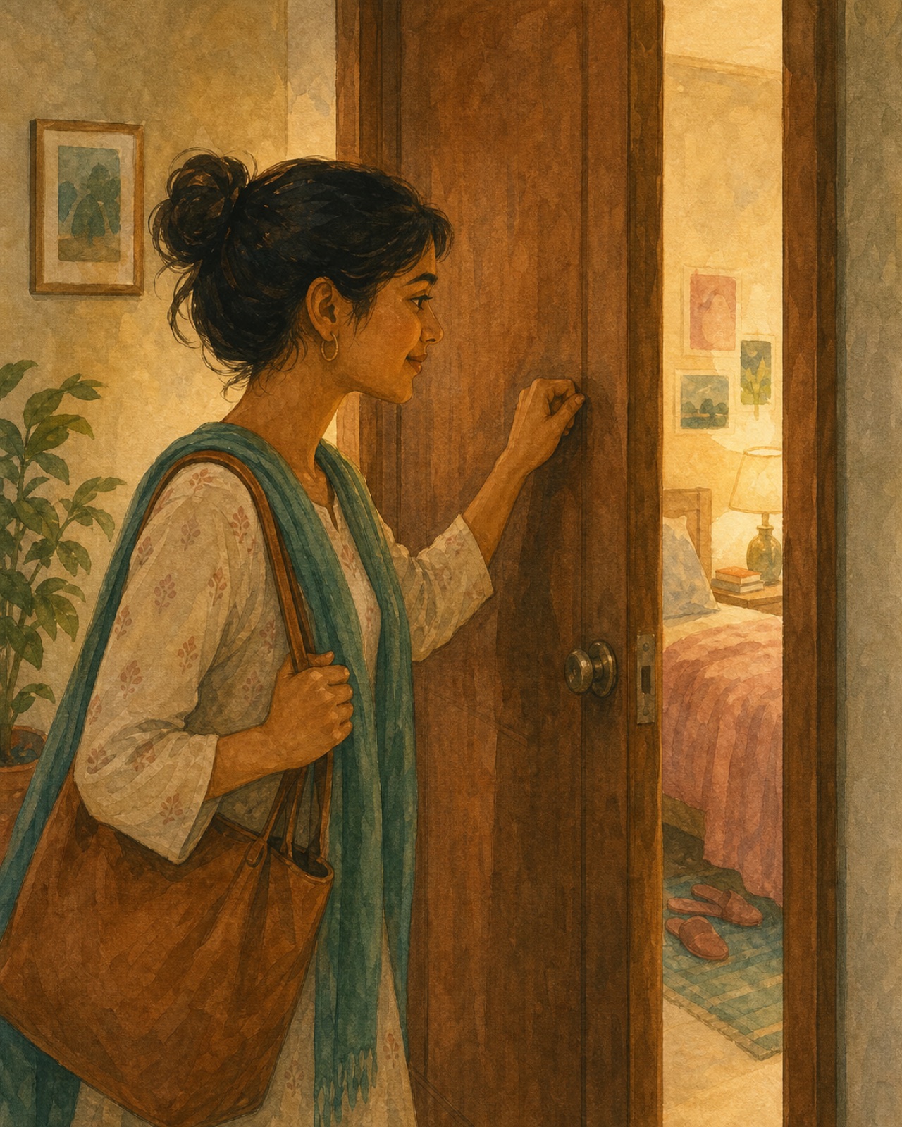 A quiet check-in over chai. No agenda, just presence.