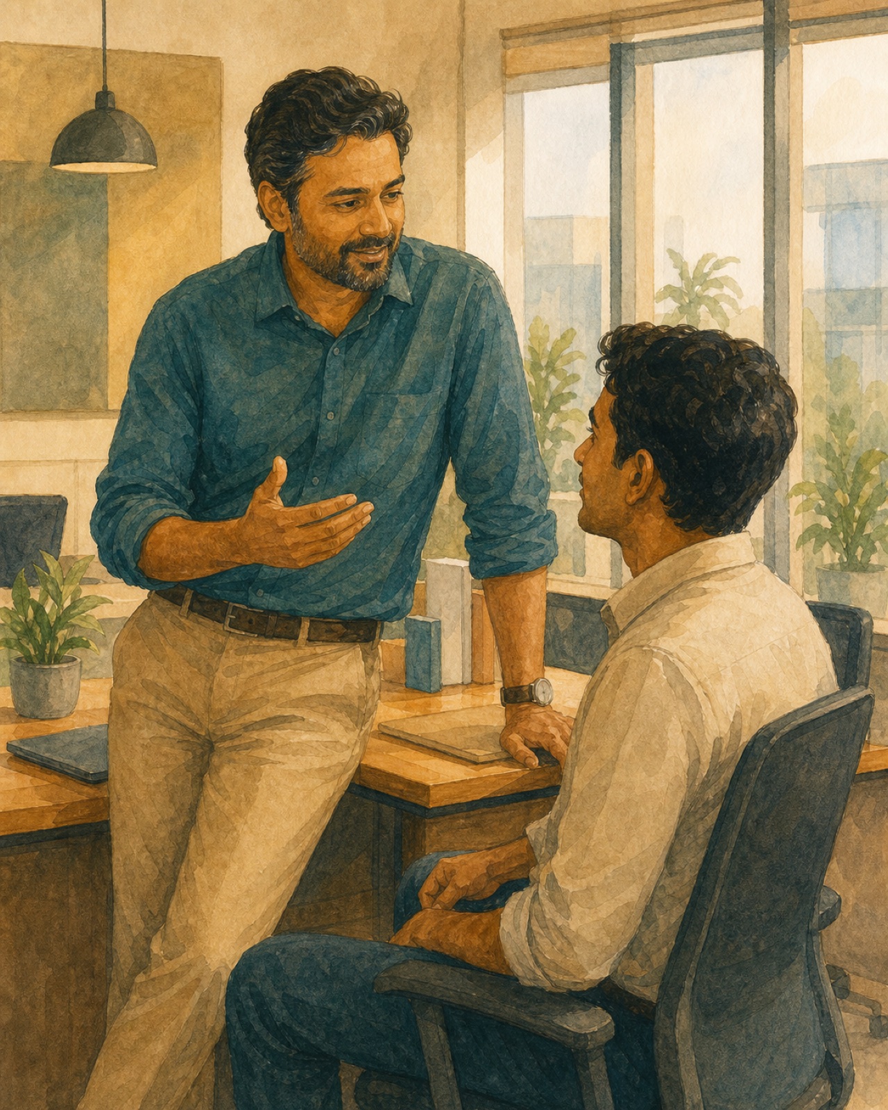 A manager who listens first, and helps without prying.