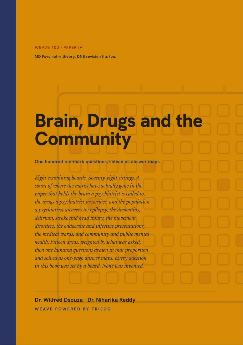 Printed cover of Weave 100, Brain, Drugs and the Community