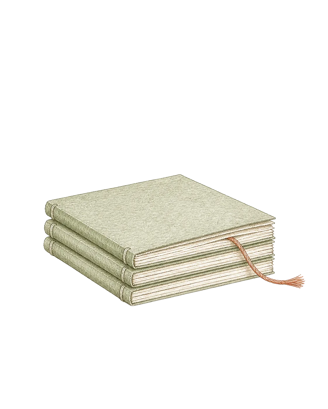 Hand-drawn open book with woven paths of learning