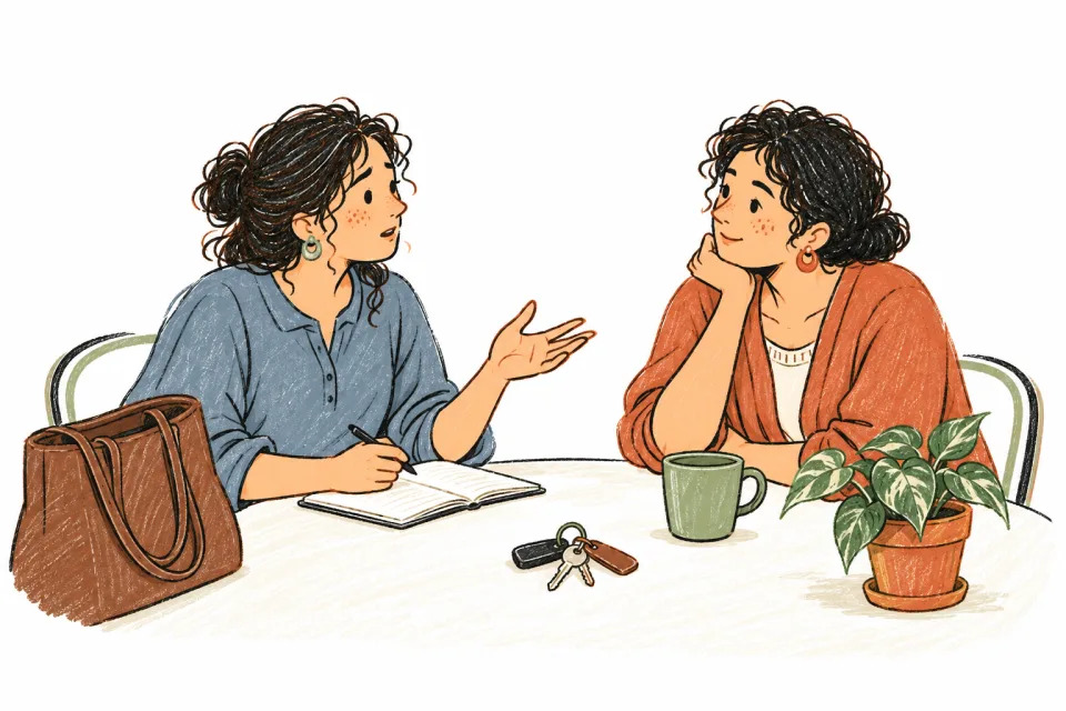 A person discussing concerns that affect daily life.
